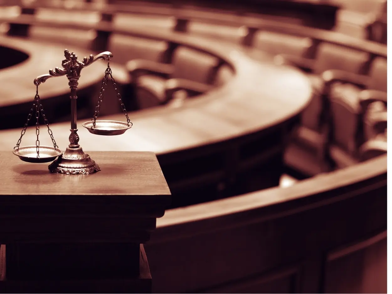 Collin County courtroom where grand jury indictment hearings take place
